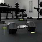 VirtuFit Hexa Dumbbell Pro Set - 2 x 6 kg