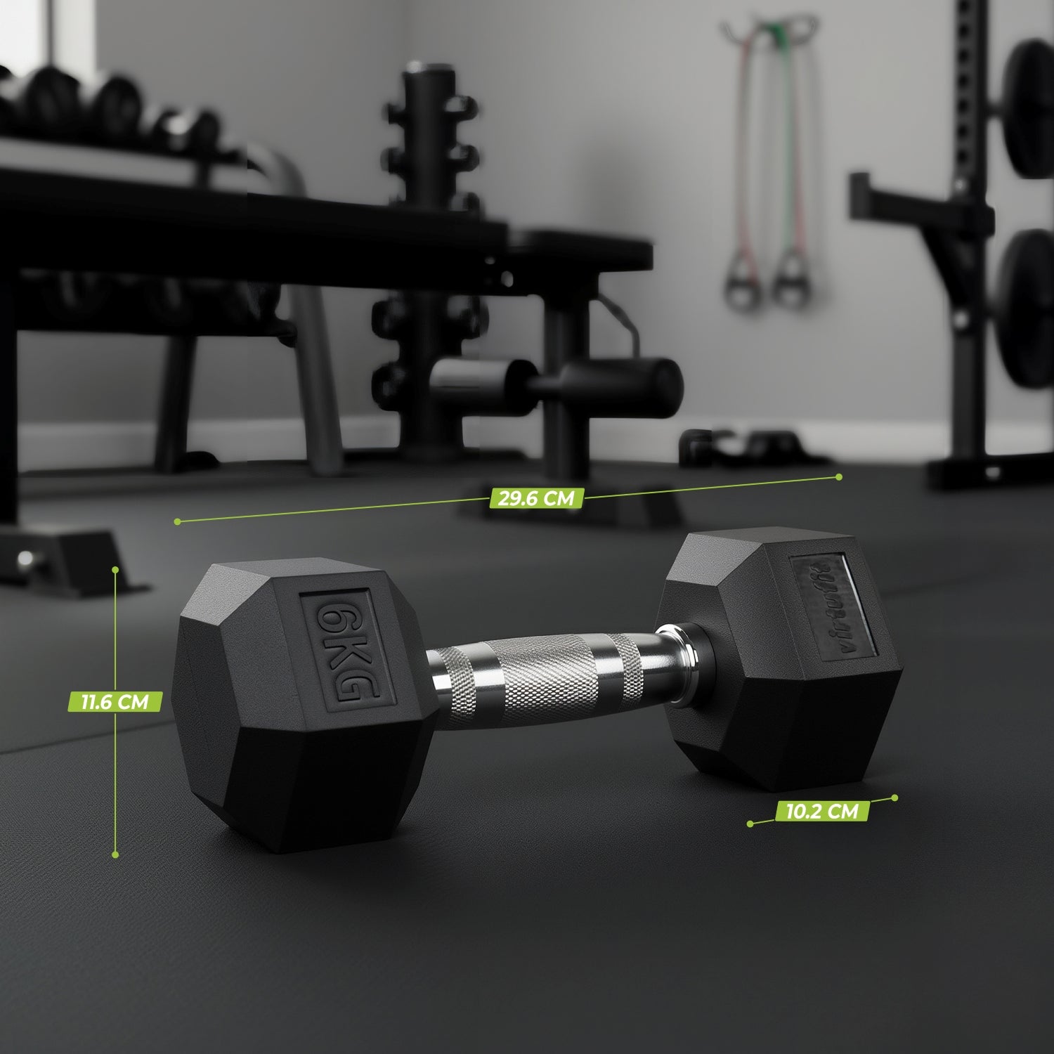 VirtuFit Hexa Dumbbell Pro Set - 2 x 6 kg