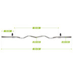VirtuFit Curlstang - EZ Halterstang - 120 cm - Veerclip - 30 mm