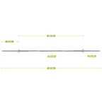 VirtuFit Halterstang - 170 cm - Schroefsluiting - 30 mm - Tweedekans