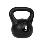 VirtuFit PVC Kettlebell - 6 kg - Zwart