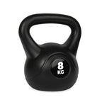 VirtuFit PVC Kettlebell - 8 kg - Zwart
