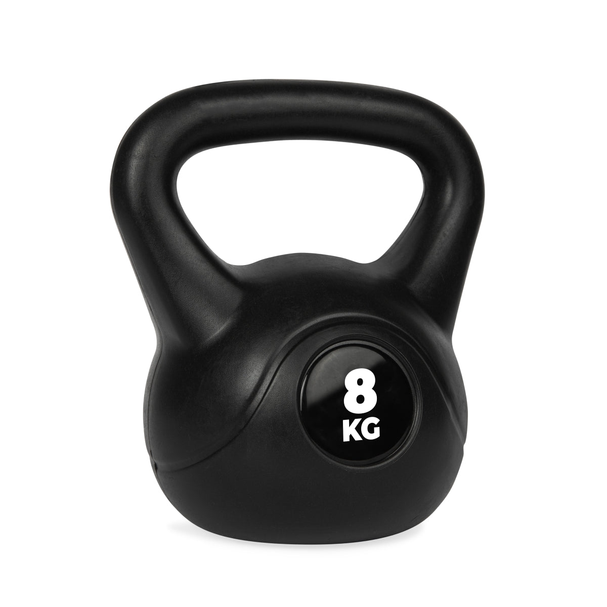 VirtuFit PVC Kettlebell - 8 kg - Zwart