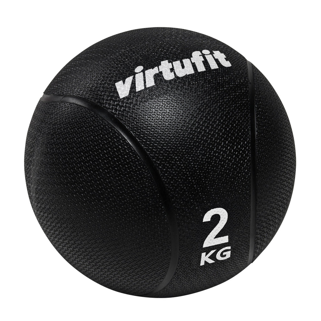 VirtuFit Medicijnbal Pro - Medicine Ball - 2 kg - Rubber - Zwart