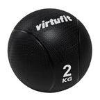VirtuFit Medicijnbal Pro - Medicine Ball - 2 kg - Rubber - Zwart