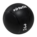 VirtuFit Medicijnbal Pro - Medicine Ball - 3 kg - Rubber - Zwart