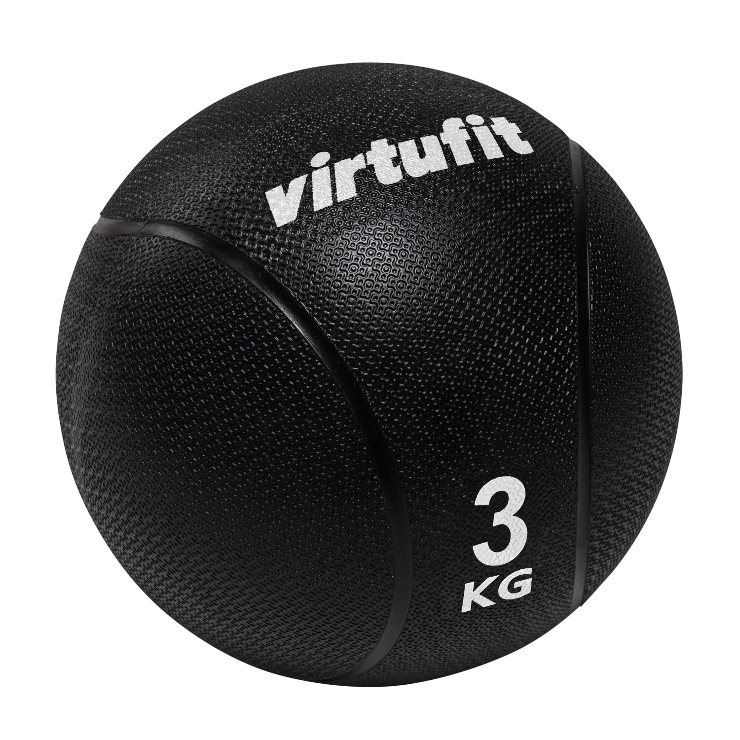 VirtuFit Medicijnbal Pro - Medicine Ball - 3 kg - Rubber - Zwart
