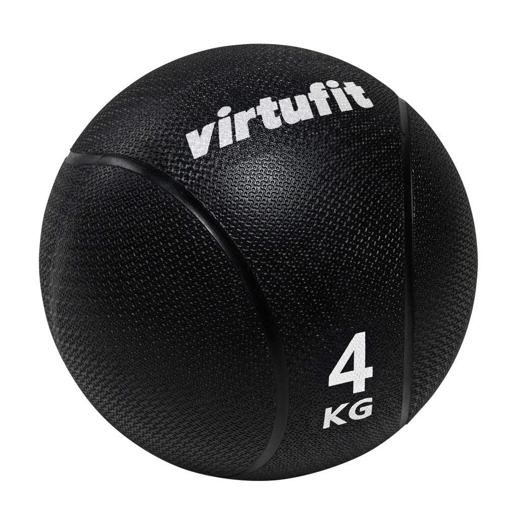 VirtuFit Medicijnbal Pro - Medicine Ball - 4 kg - Rubber - Zwart