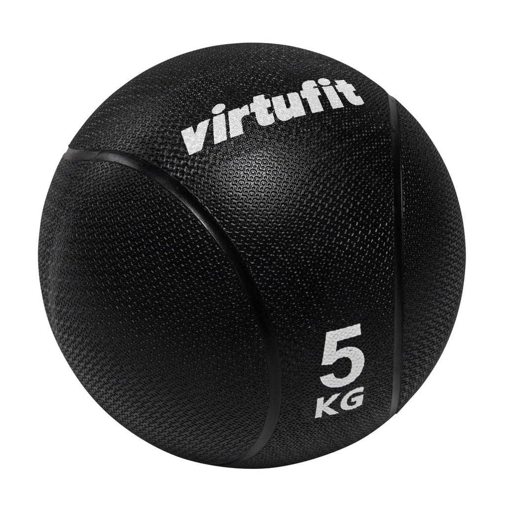 VirtuFit Medicijnbal Pro - Medicine Ball - 5 kg - Rubber - Zwart