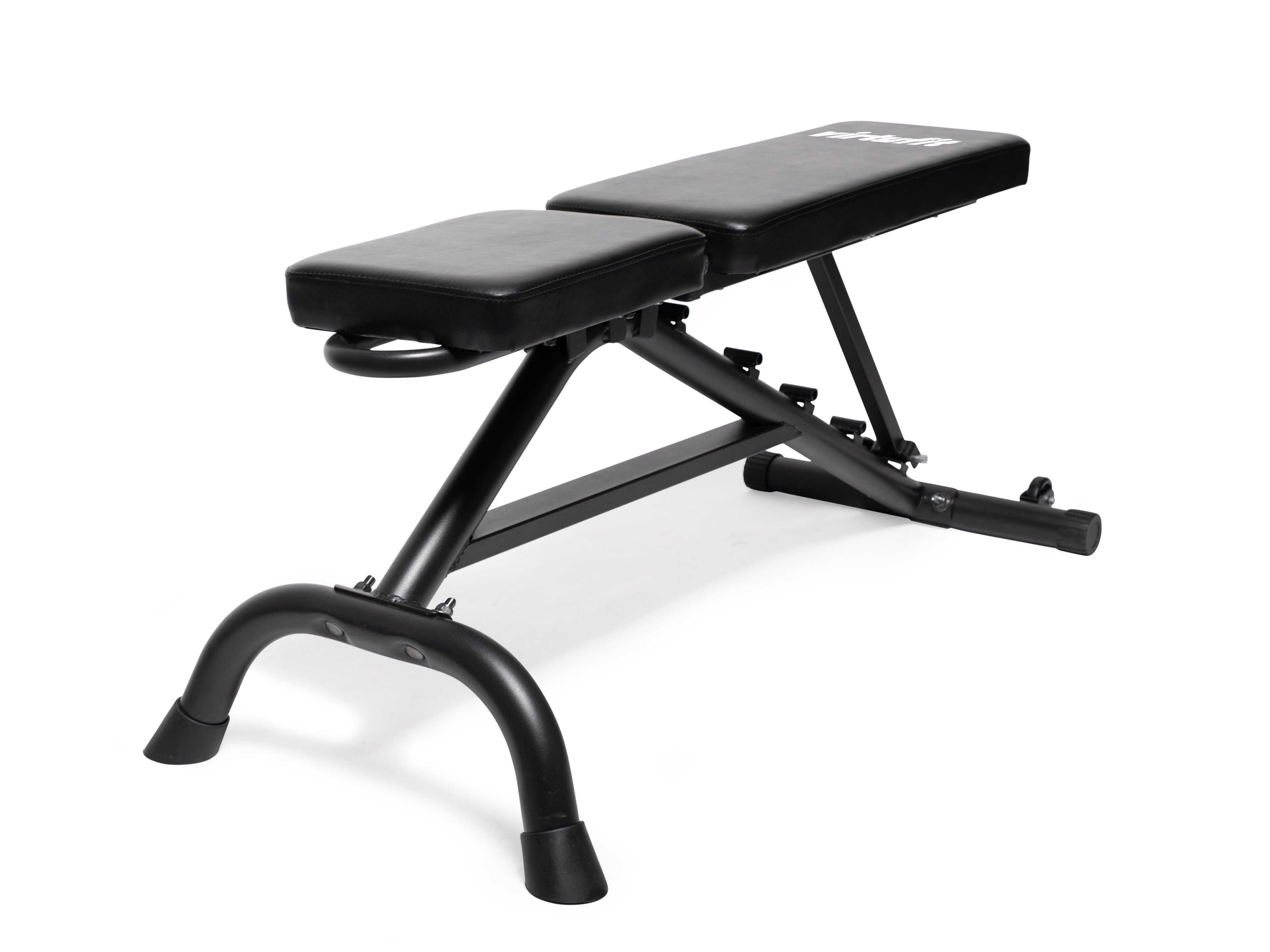VirtuFit Multifunctionele fitnessbank - Halter/Dumbbellset Pro - 60,5 kg- Vinyl