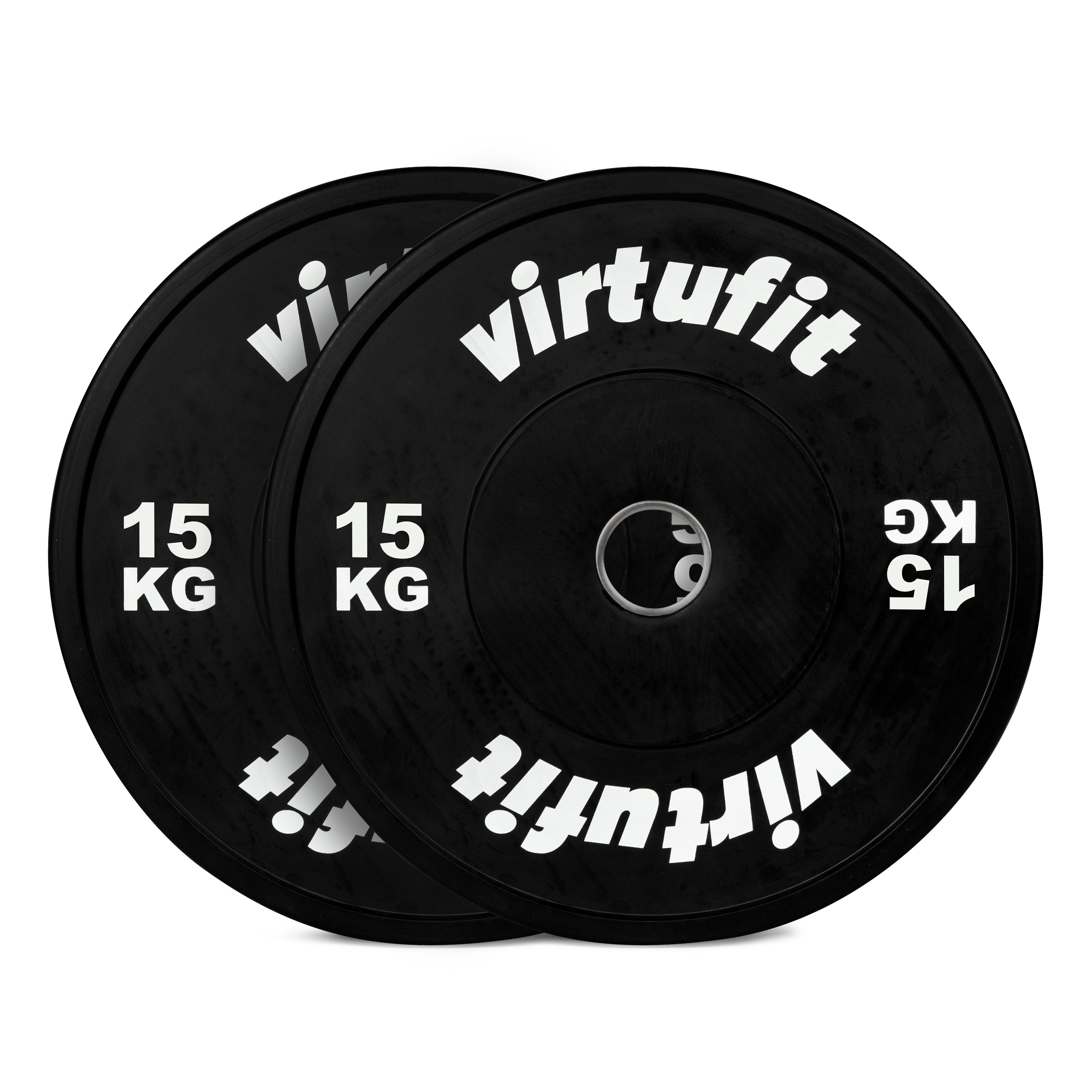 VirtuFit Bumper Plate - Olympische Halterschijf van Rubber - 50 mm - set 2 x 15 kg