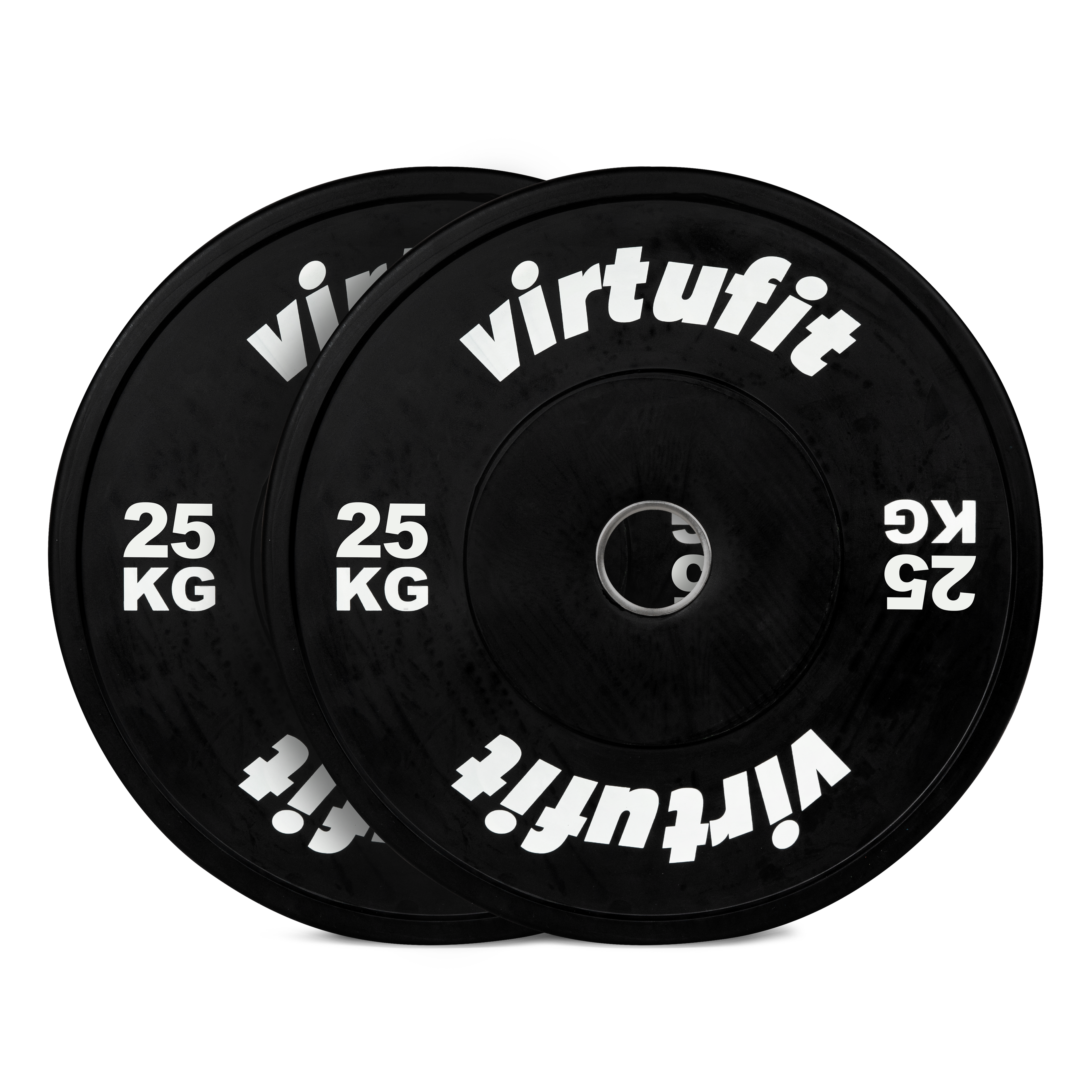 VirtuFit Bumper Plate - Olympische Halterschijf van Rubber - 50 mm - set 2 x 25 kg