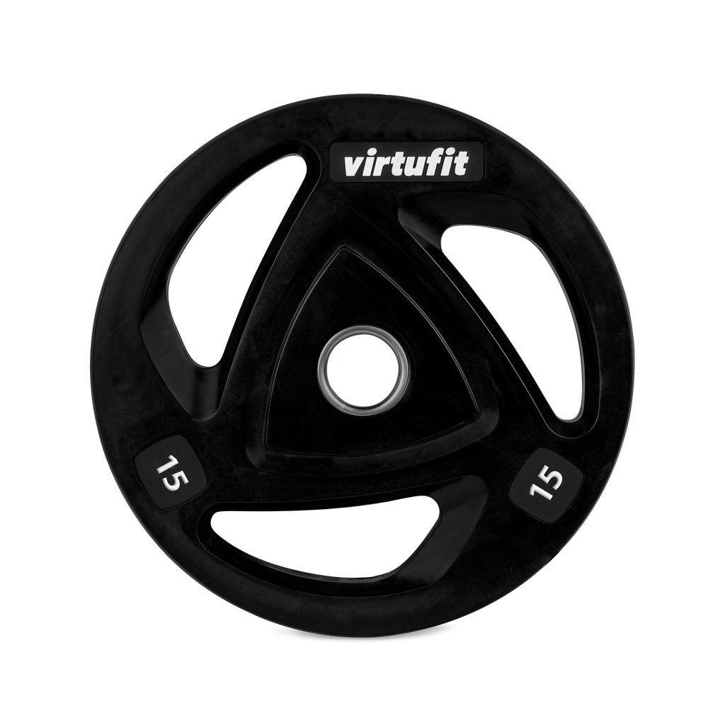 VirtuFit Olympische Rubberen Halterschijf - 15 kg