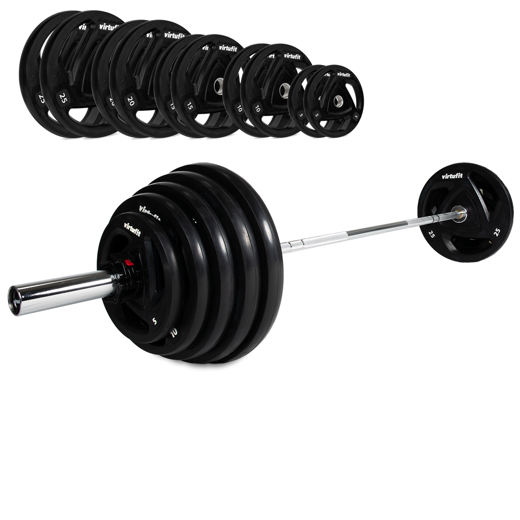 VirtuFit Olympische Rubberen Halterset - 170 kg