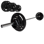 VirtuFit Olympische Rubberen Halterset - 90 kg