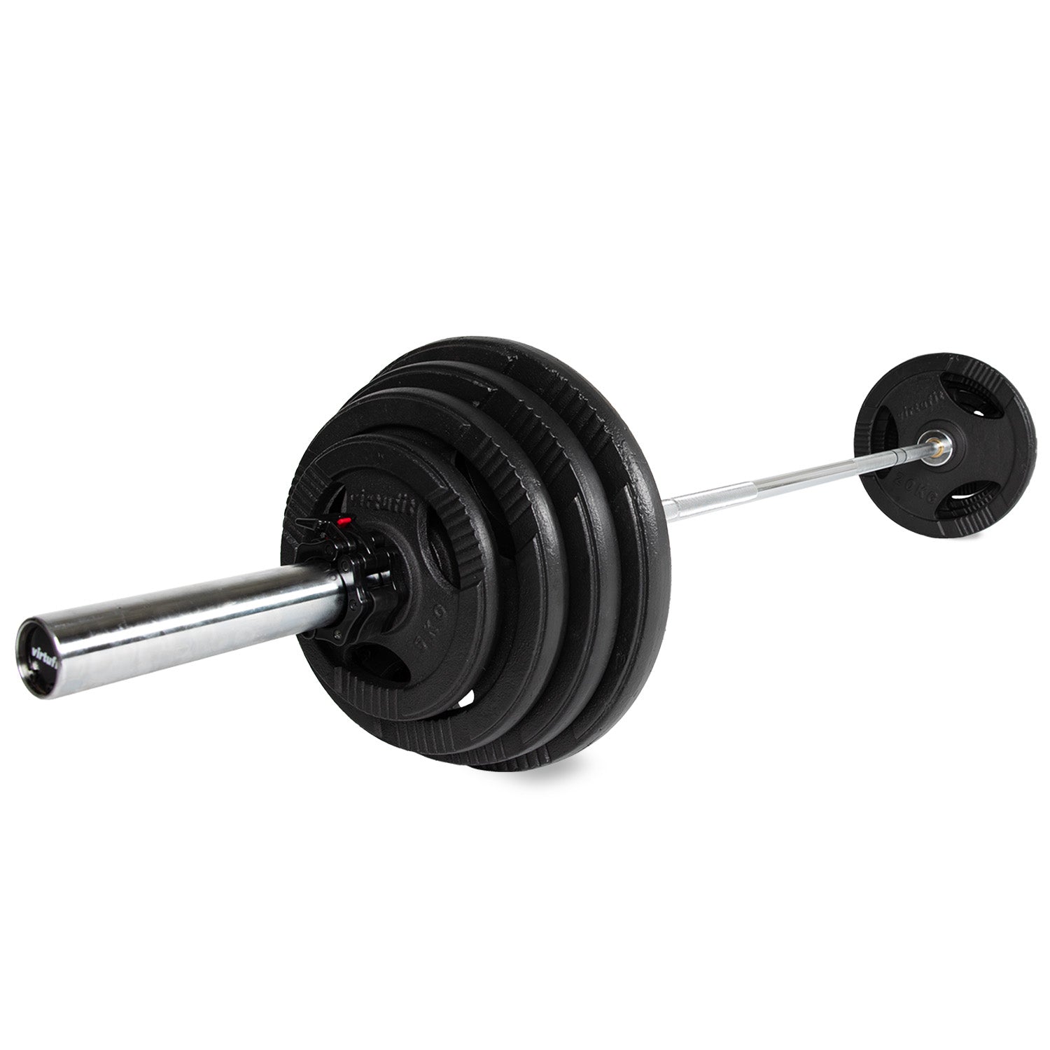 VirtuFit Olympische Gietijzeren Halterset - 120 kg