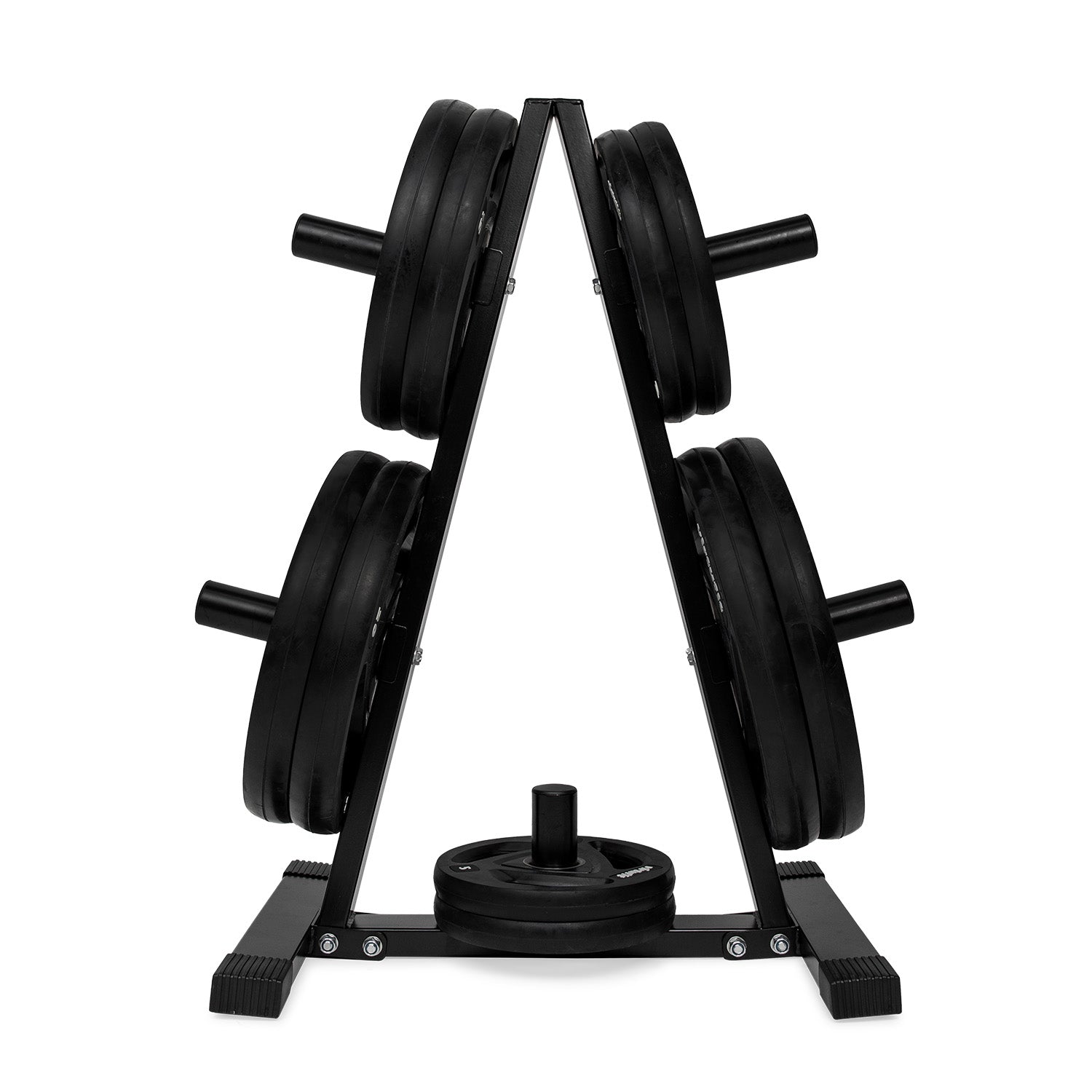 VirtuFit Halterschijf Opbergrek + Rubberen Halterschijf - 150 kg