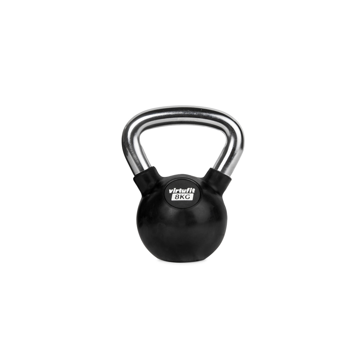 VirtuFit Kettlebell - Rubber/Chroom - 8 kg - Tweedekans