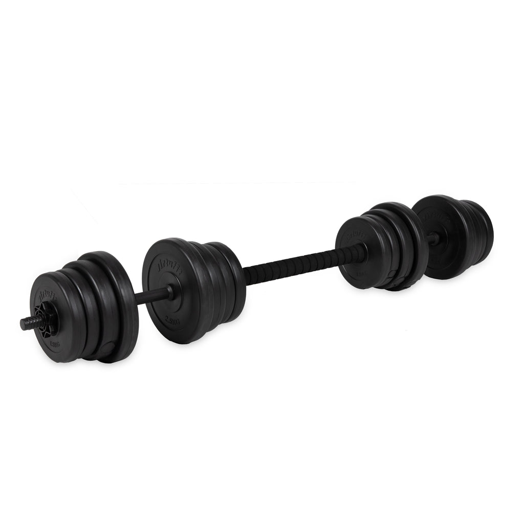 VirtuFit Verstelbare Dumbbellset - 2 in 1 Set - 30 kg - Vinyl