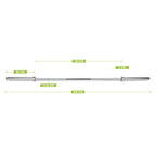 VirtuFit Olympische Halterstang - 50 mm - 200 cm
