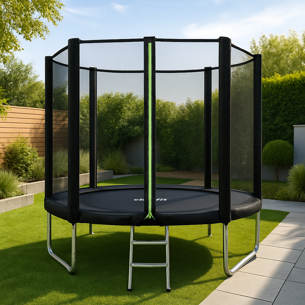 VirtuFit Trampoline met Veiligheidsnet - Zwart - 183 cm