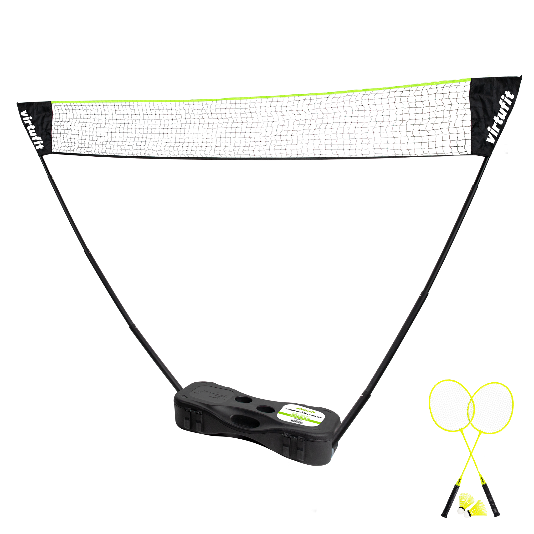 VirtuFit 2-in-1 Portable Badminton- en Tennisset - Inclusief koffer en rackets