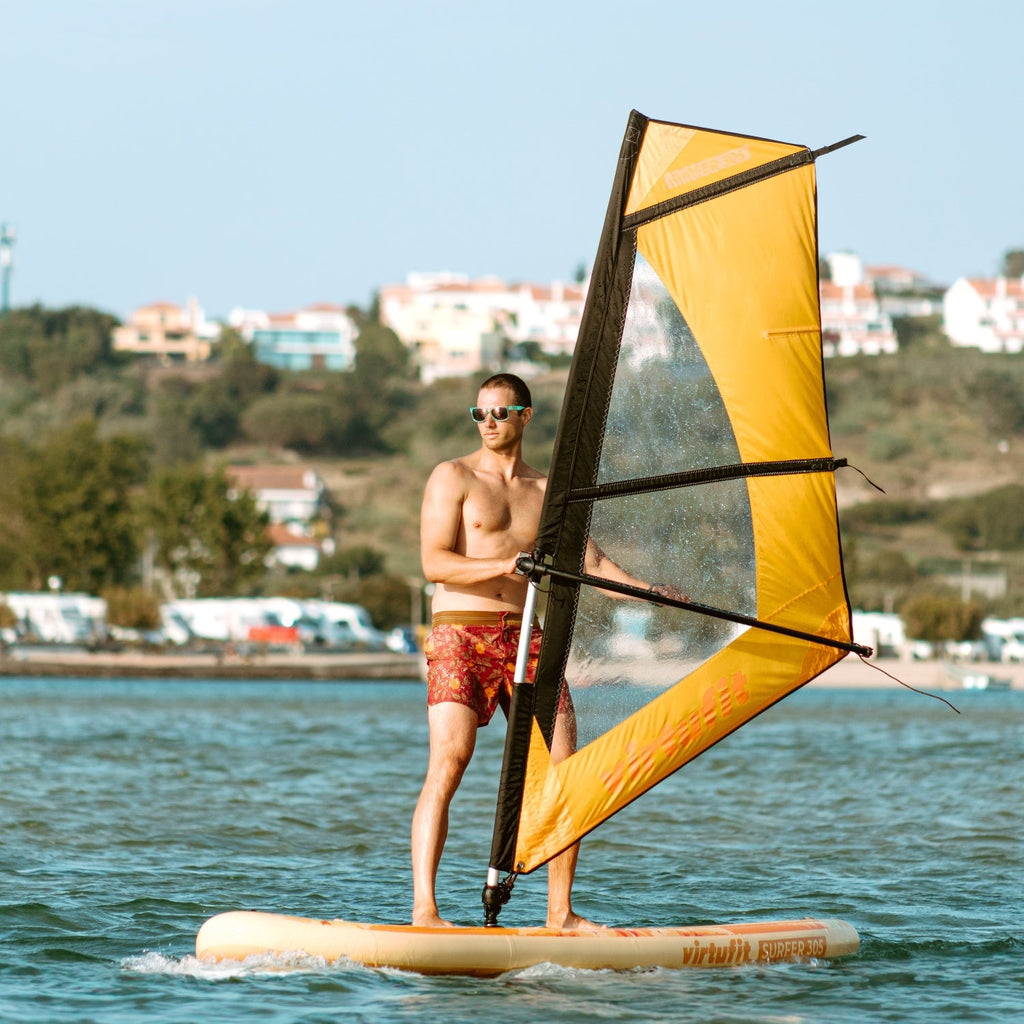Virtufit Supboard Surfer 305 - Zwart - Inclusief Windzeil en accessoires
