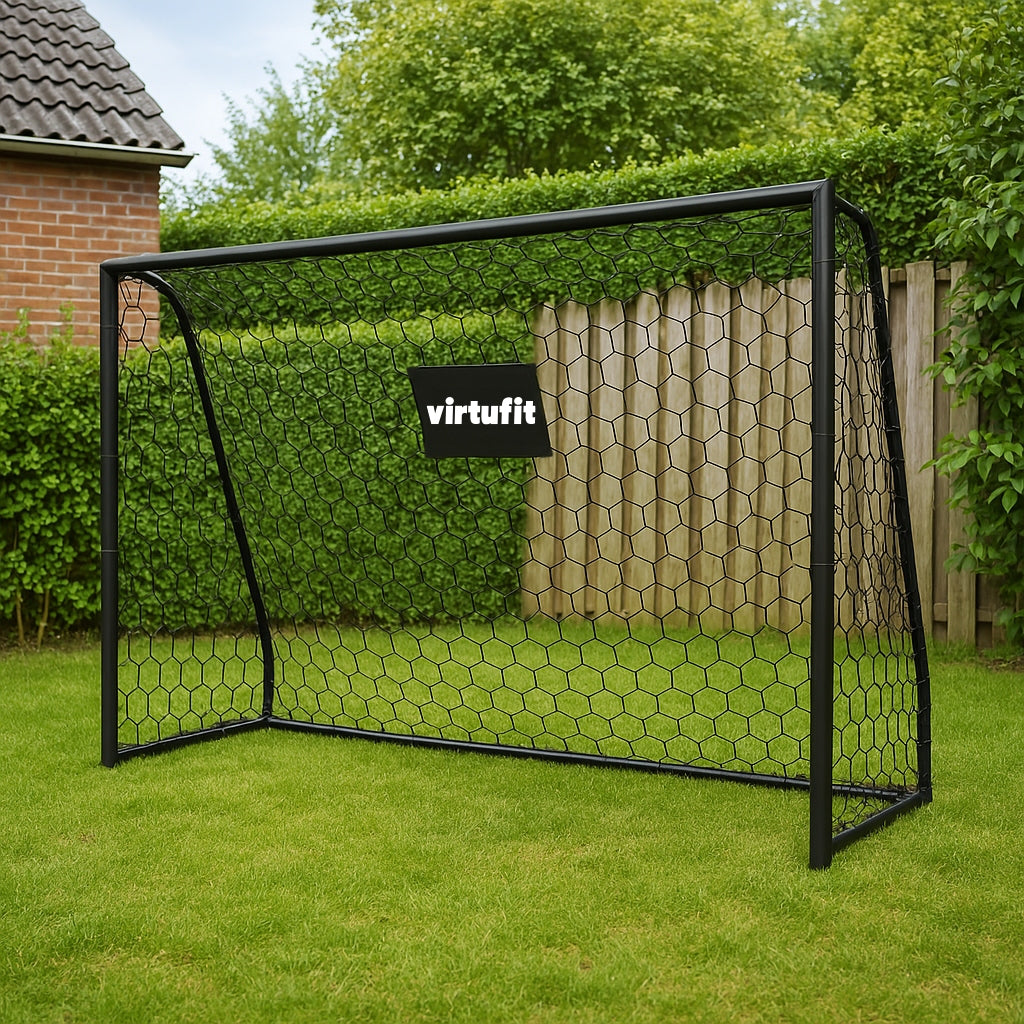 VirtuFit Voetbaldoel Premium - Heavy Duty Voetbal Goal - 240 x 160 x 85 - Tweedekans