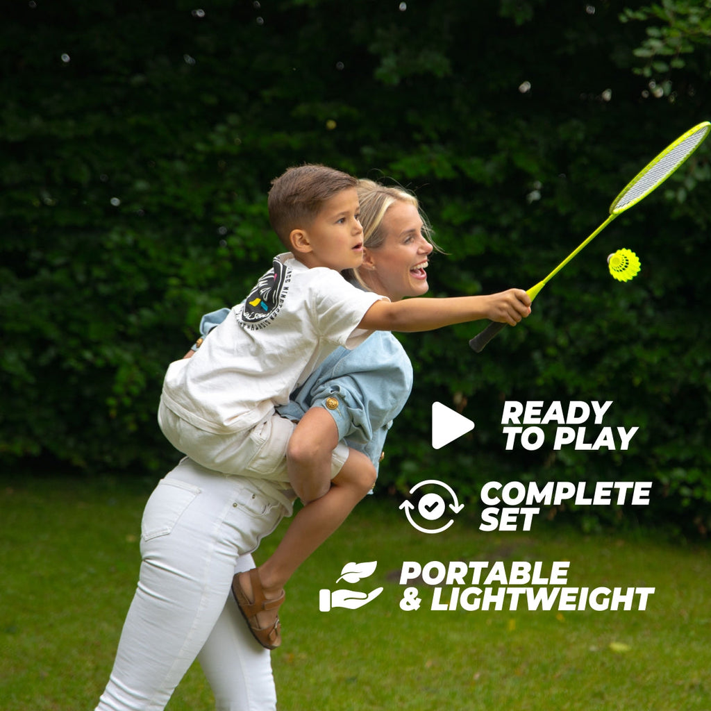 VirtuFit Badminton Set - 2 Rackets - 3 shuttles - Inclusief draagtas