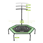 VirtuFit Fitness Trampoline Pro met Handvat - Zwart - 127 cm - Tweedekans