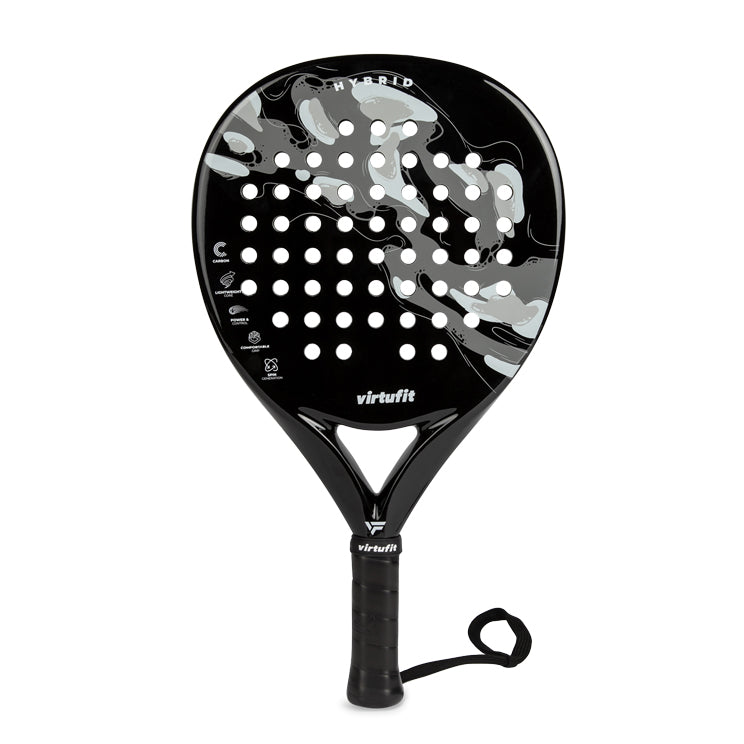 VirtuFit Hybrid Padel Racket - Zwart - Grijs