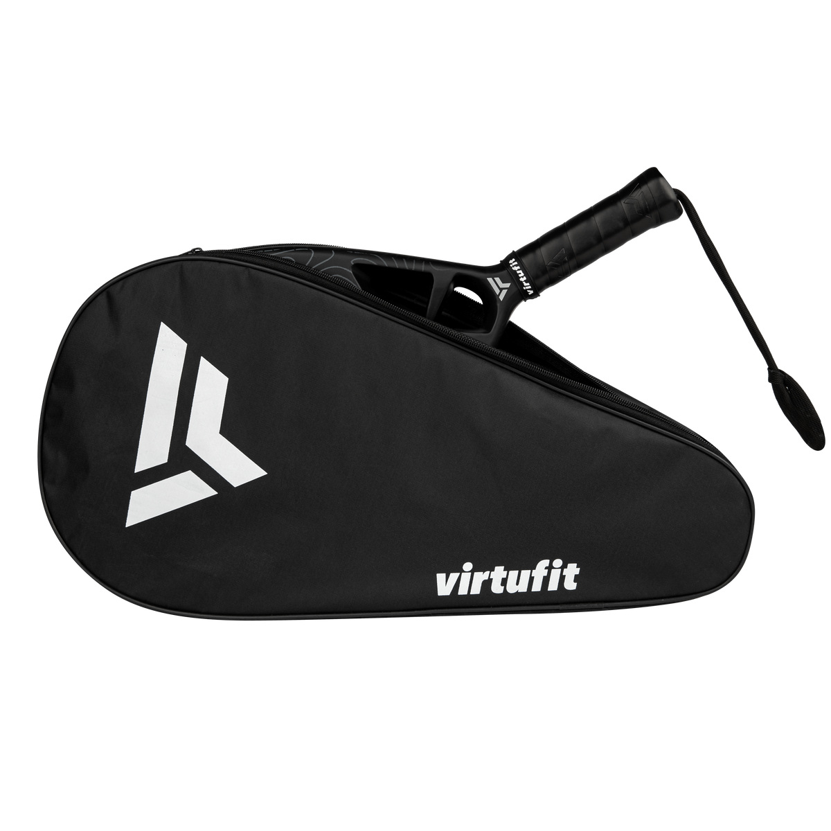 VirtuFit Padel Racket Draagtas - Zwart - Wit - Tweedekans