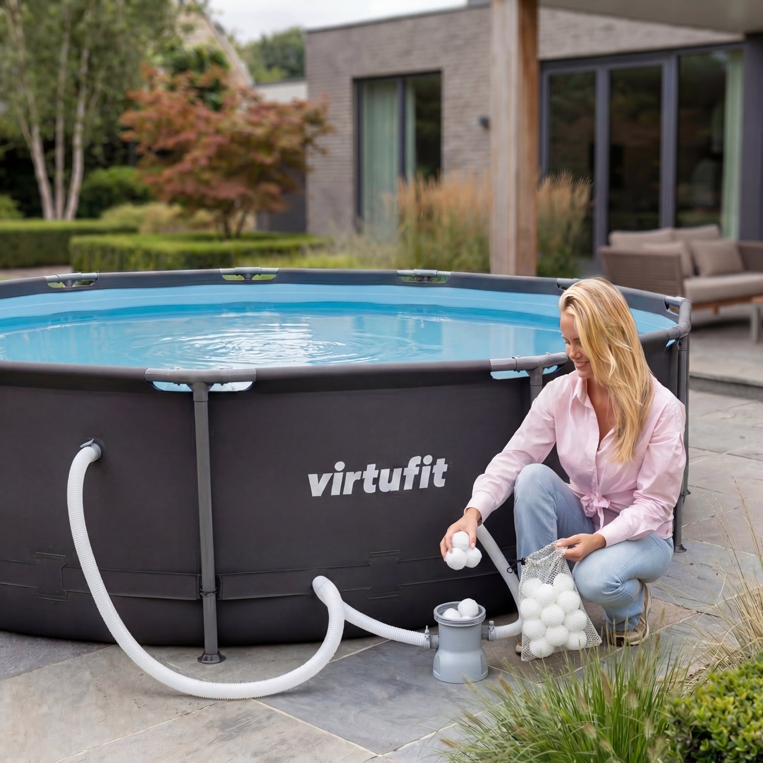 VirtuFit Filterbollen voor Filterpomp - 100g