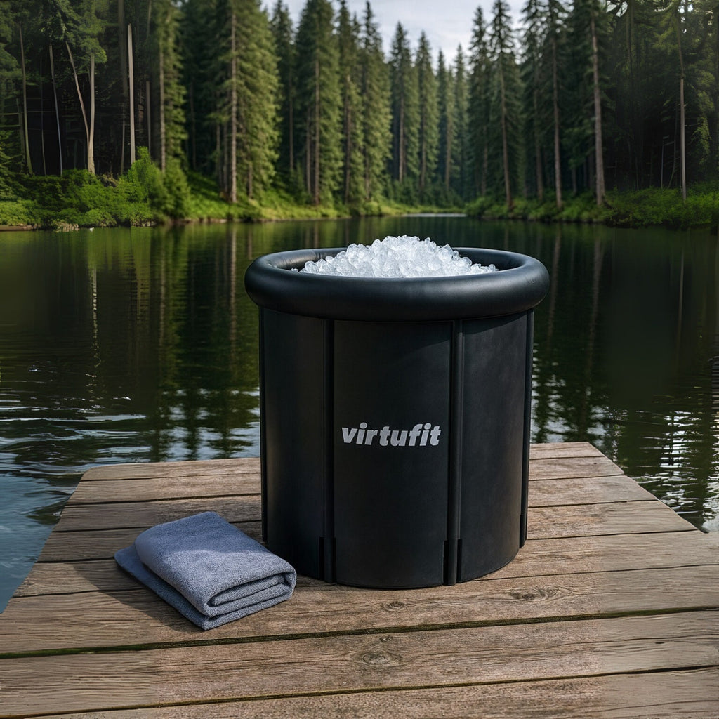 VirtuFit IJsbad XXL - 375 Liter - Antraciet - Inclusief accessoires