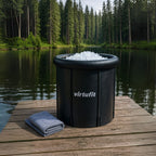 VirtuFit IJsbad XXL - 375 Liter - Antraciet - Inclusief accessoires