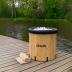 VirtuFit IJsbad XXL - 375 Liter - Wood Look - Inclusief accessoires