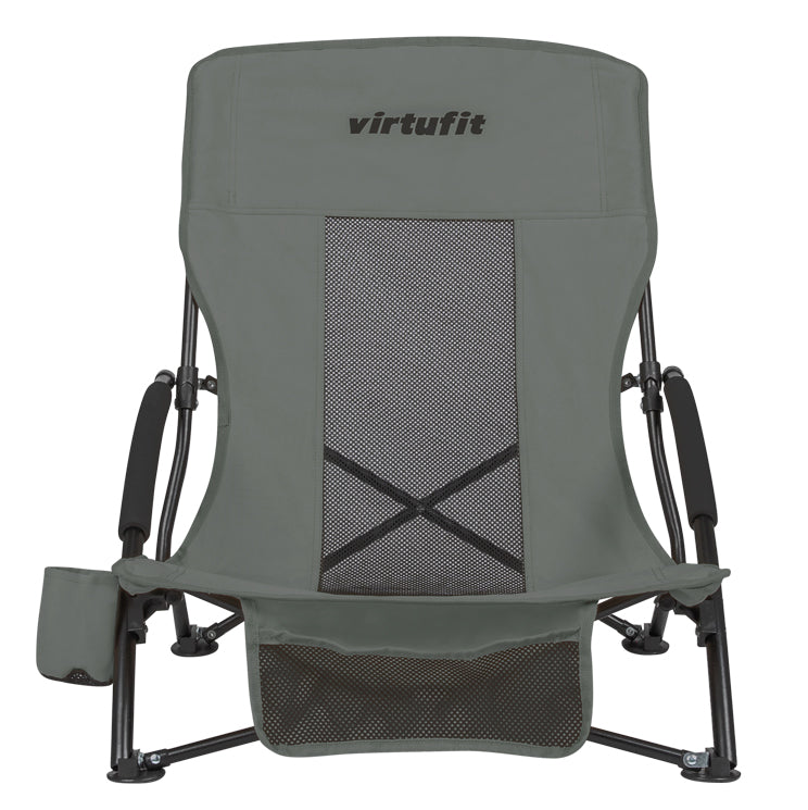VirtuFit Strandstoel opvouwbaar - Campingstoel - Grijs