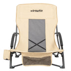 VirtuFit Strandstoel opvouwbaar - Campingstoel - Beige