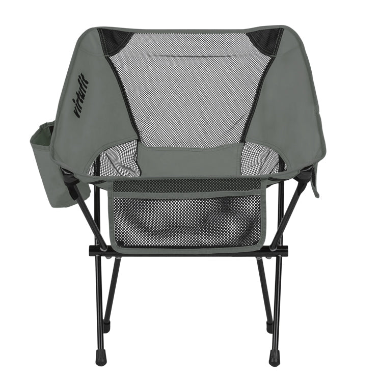 VirtuFit Camping Stoel Compact - Opvouwbaar - Grijs - Set van 2