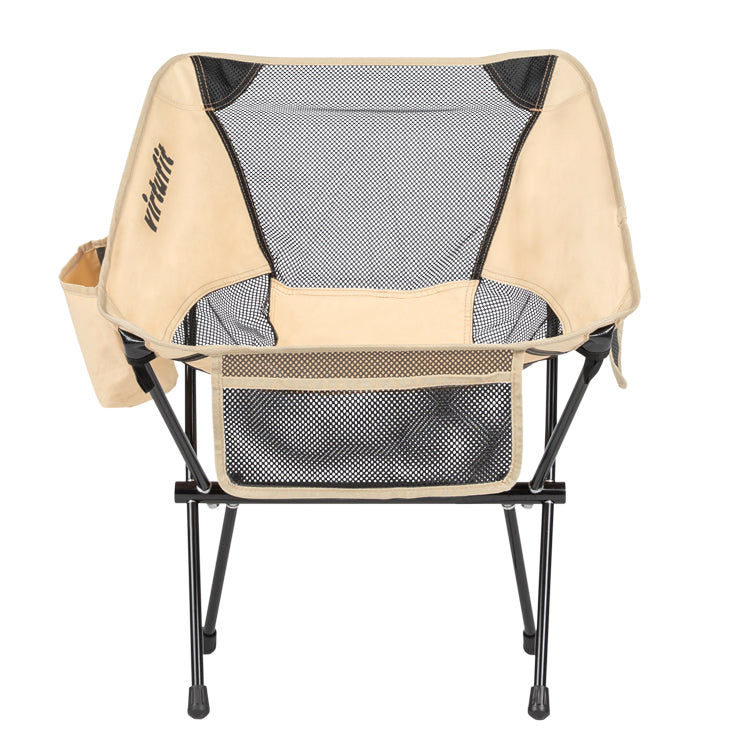 VirtuFit Camping Stoel Compact - Strandstoel - Opvouwbaar - Beige