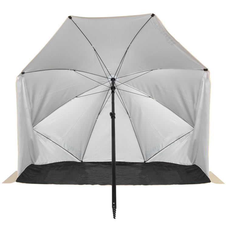 VirtuFit Strandparasol - Windscherm - Strandtent - 160 cm - Beige