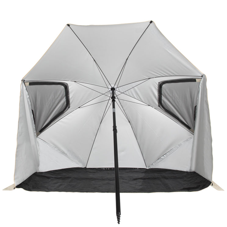 VirtuFit Strandparasol Premium - Windscherm - Strandtent - 200 cm - Beige