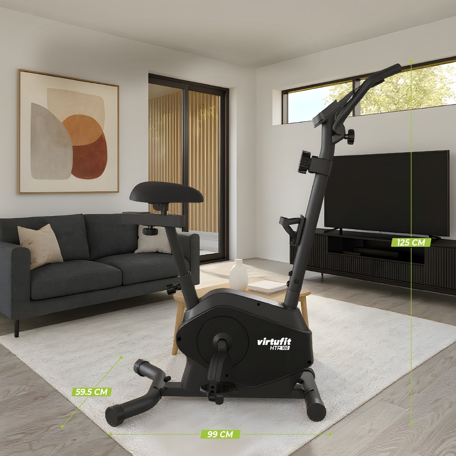 VirtuFit HTR100 Hometrainer - Voor lange gebruikers - 2026 model (HTR 1.0) - Tweedekans