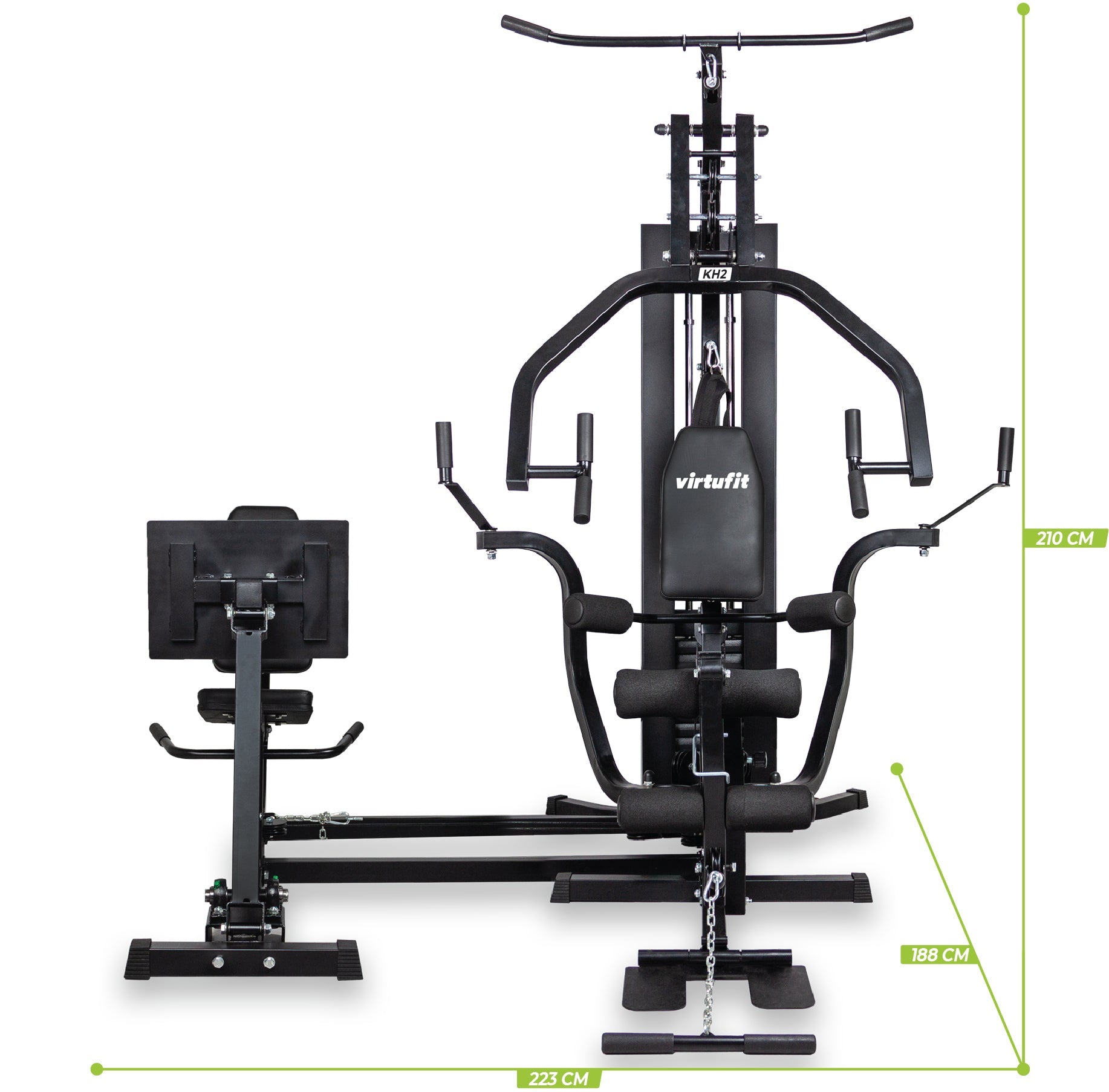 VirtuFit Krachtstation Homegym KH350 met Leg Press