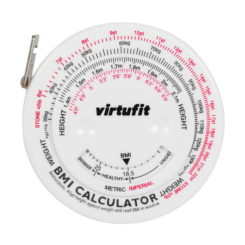 VirtuFit Omtrekmeter - Meetlint met BMI Calculator - 150 cm