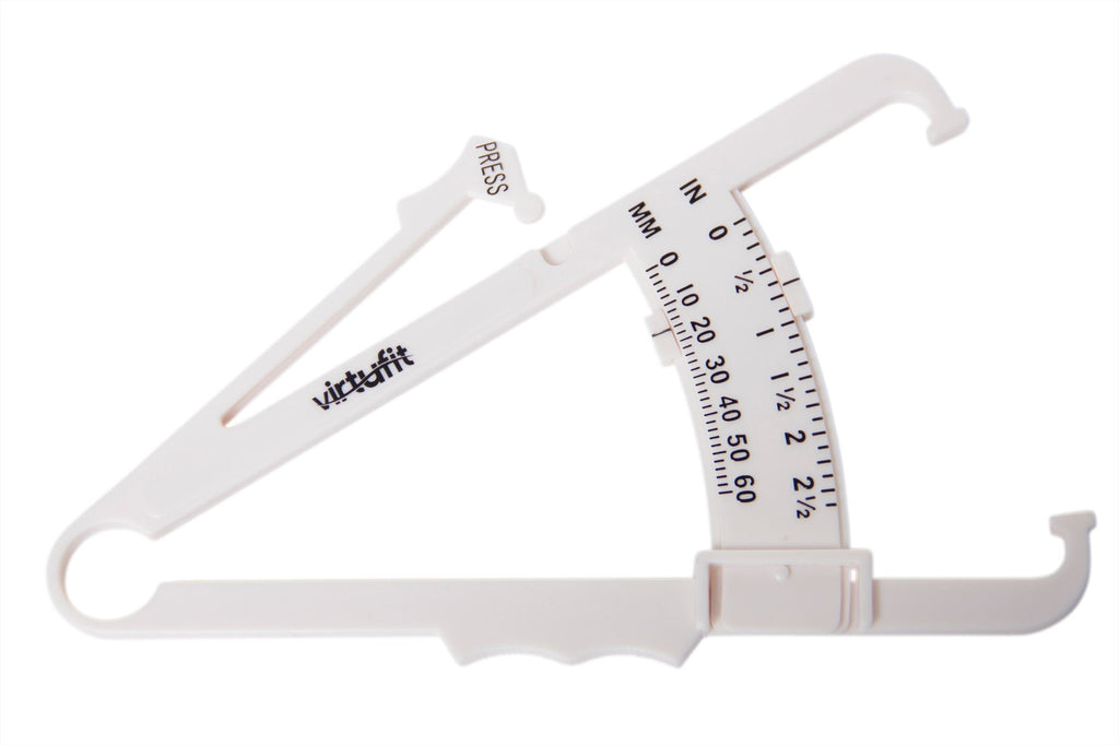 VirtuFit Huidplooimeter - Vetpercentagemeter - Vetmeter - Wit