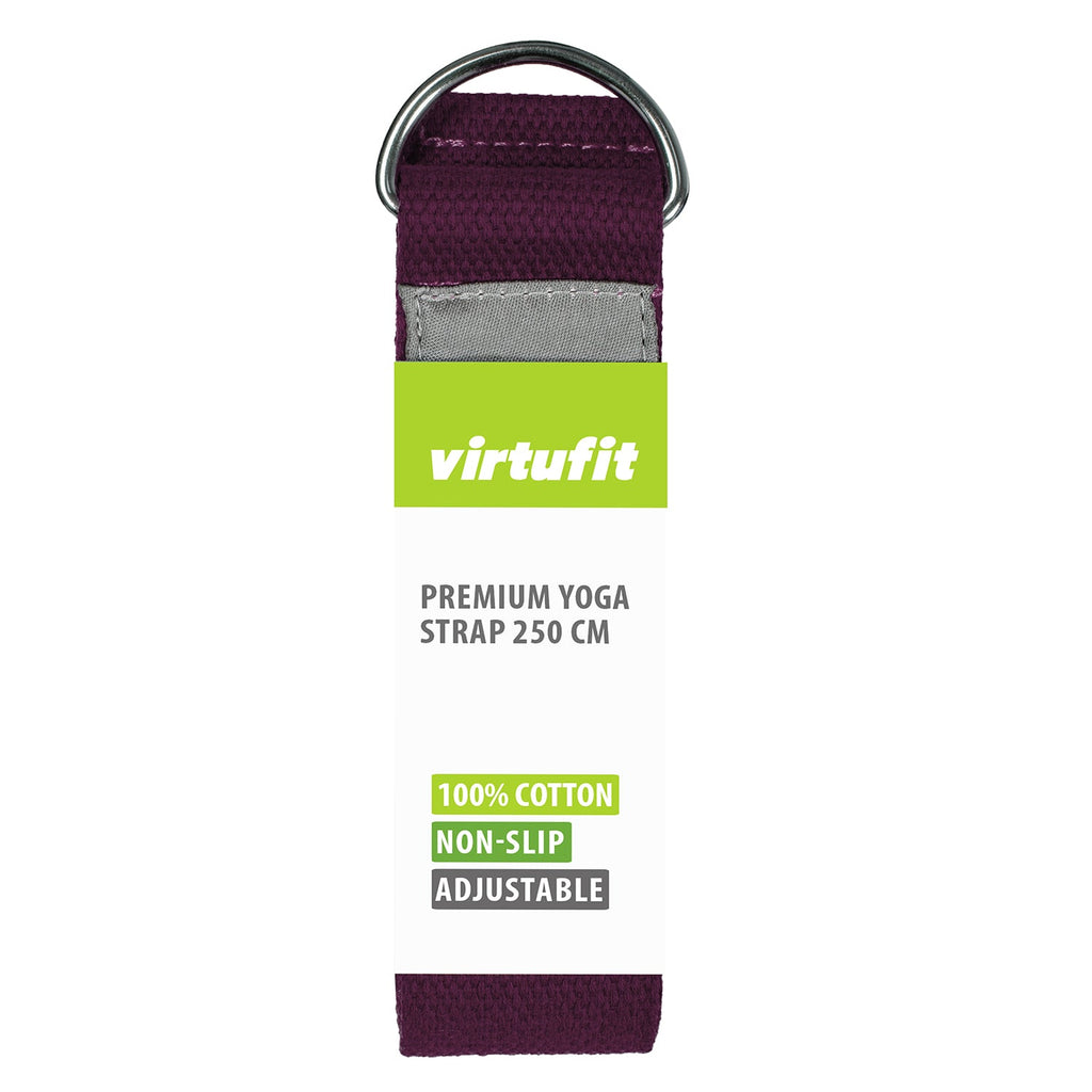VirtuFit Premium Yoga Riem - 250 cm - Mulberry