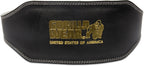 Gorilla Wear Halterriem - 6 Inch Leren Lifting Belt - Zwart/Goud