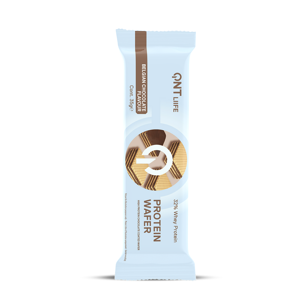 QNT Protein Wafer Bar - Eiwit Reep - 12 x 35 gr - Belgian Chocolate