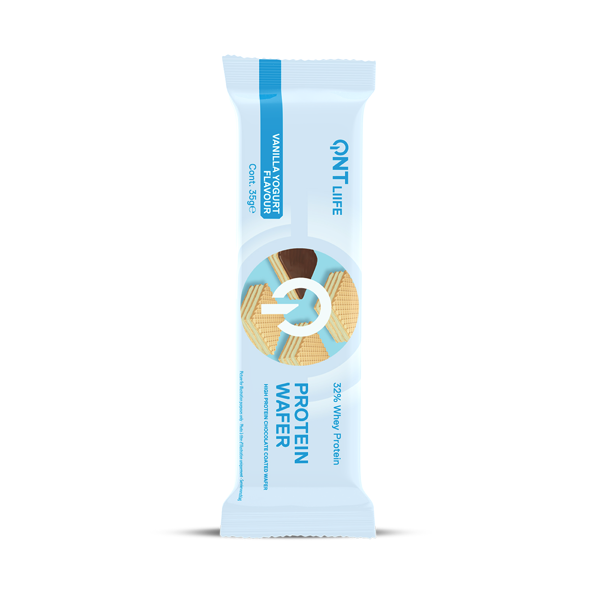 QNT Protein Wafer Bar - Eiwit Reep - 12 x 35 gr - Vanilla Yoghurt
